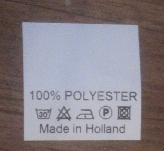 bedrukt was label nylon